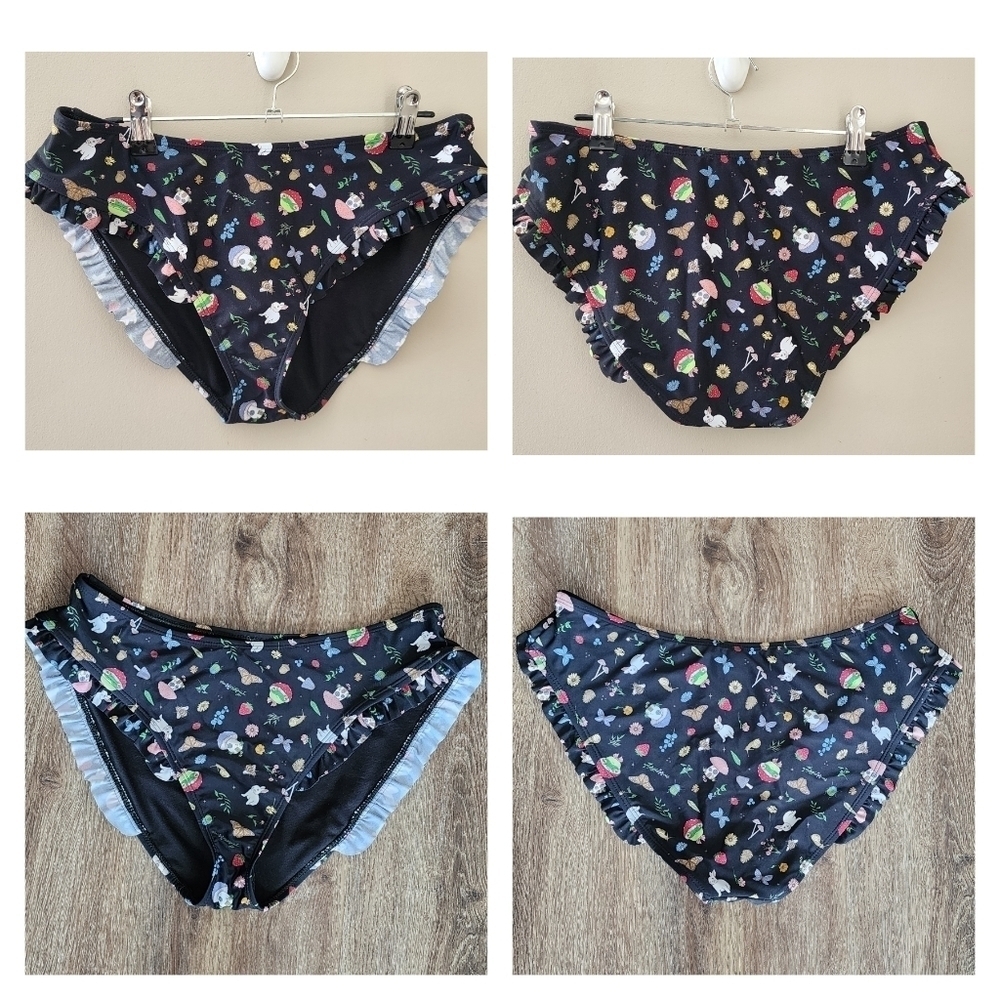 Hot Topic Swim Bottoms Rabbit Mushroom Frog NEW #1623